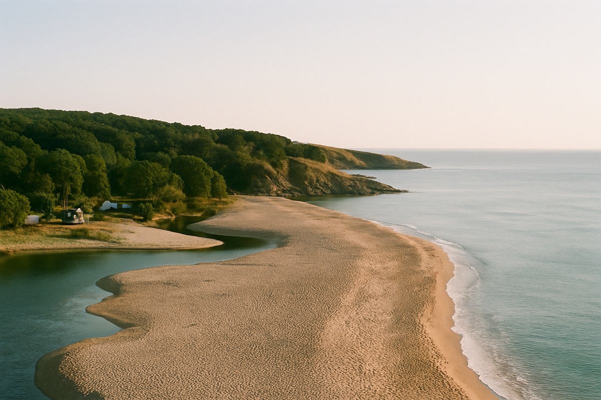 Landschaft der Region Bulgarische Schwarzmeerküste – Symbolbild für Camping