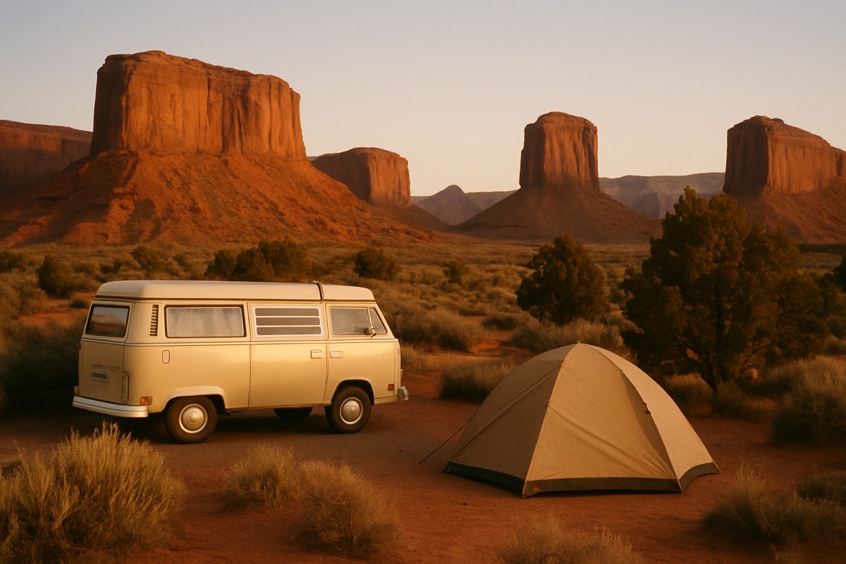 Landschaft der Region USA-Südwesten (Grand-Circle-Nationalparks) – Symbolbild für Camping