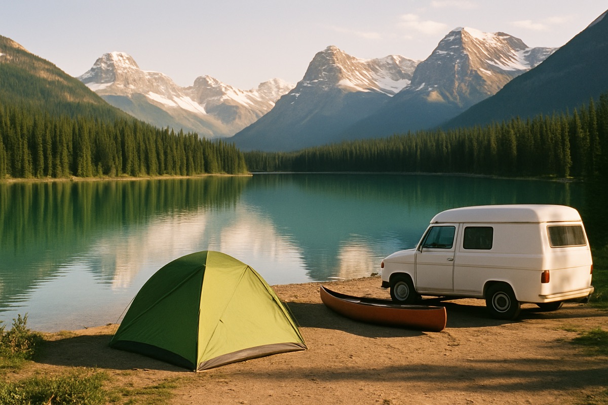 Landschaft der Region Westkanada-Rundreise (Rocky Mountains & Pazifik) – Symbolbild für Camping